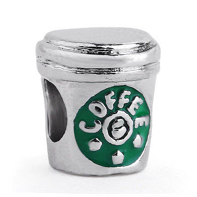 Coffee Cup Bead Charm