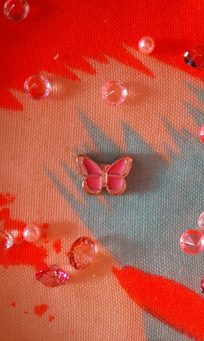Pink Butterfly Charm
