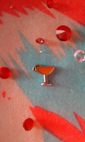 Orange Martini Charm