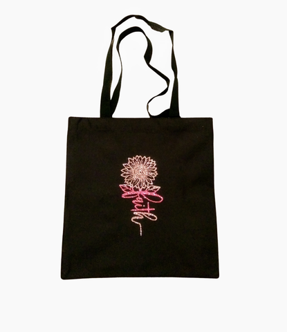 Rose & Blush Gold Sunflower "Tote of Faith" Bag