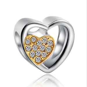 Gold and Silver Love Bead