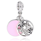 Dazzling Crystal Floral Charm Bead