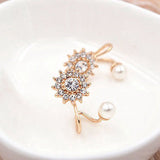 "BeYoutiful Pearl" Crystal Cuff Earrings