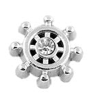 Crystal Wheel Floating Charm